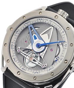 DeBethune DB28 GS Sports Watch in Titanium - California Edition on Black Rubber Strap with Transparent Dial