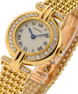 Colisee with Diamond Bezel and Lugs Yellow Gold on Bead Bracelet
