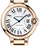 Ballon Bleu 36mm in Rose Gold on Rose Gold Bracelet with Opaline Dial