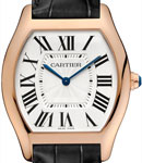 Tortue mens 44.95mm Manual in Rose Gold On Brown Alligator Strap with Silver Roman Dial