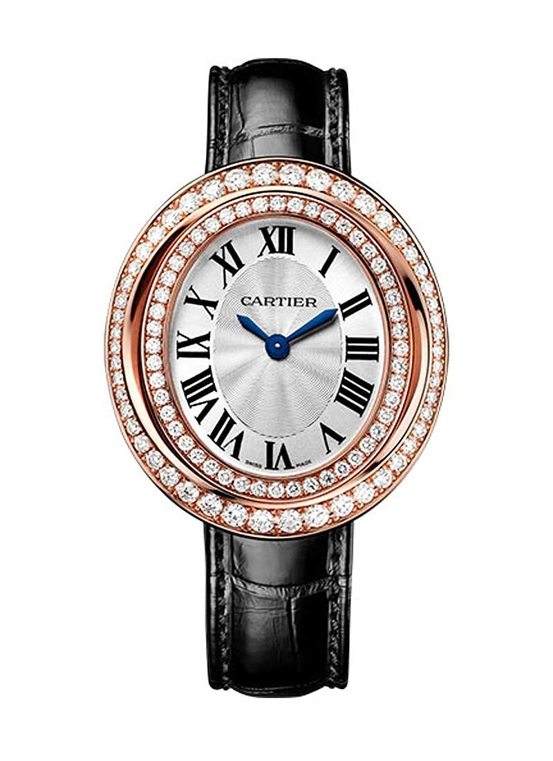 Cartier Hypnose Ladies  Quartz in Rose Gold with Diamond Bezel