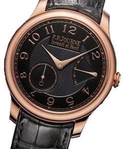 Chronometre Souveraine 40mm Rose Gold Rose Gold on Strap with Black Dial