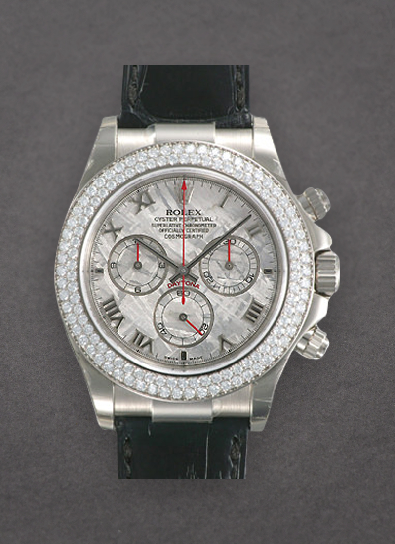 Pre-Owned Rolex Daytona Limited Edition - White Gold -  2 Row Diamond Bezel