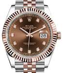 2-Tone Datejust 41mm on Jubilee Bracelet with Chocolate Diamond Dial