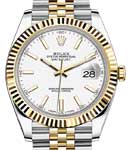 2-Tone Datejust 41mm on Jubilee Bracelet with White Index Dial