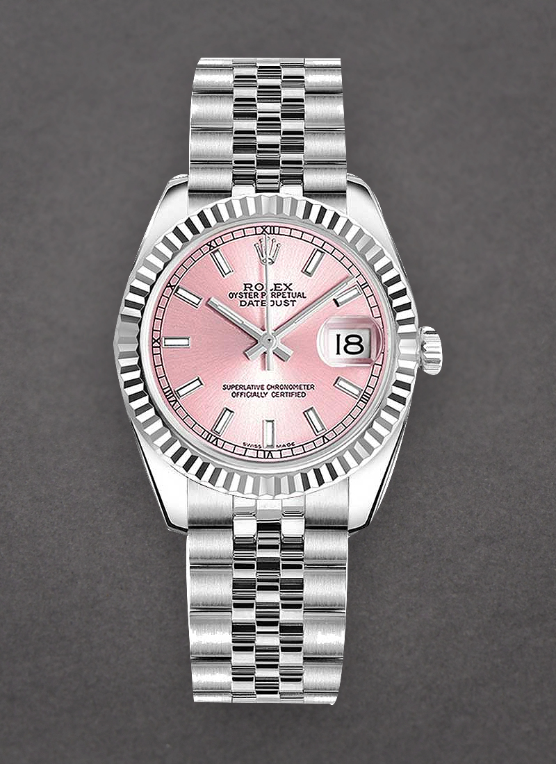 Rolex Unworn Datejust in Steel with Fluted Bezel