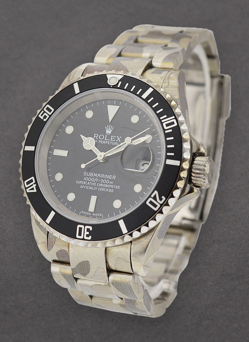 Pre-Owned Rolex Submariner Date 40mm PVD-DLC Coating in Steel Black Bezel 