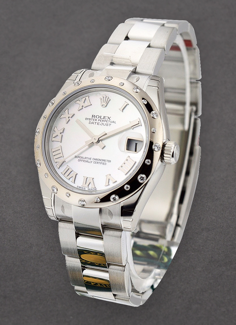 Rolex Unworn Datejust in Steel with 24 Diamond Bezel 