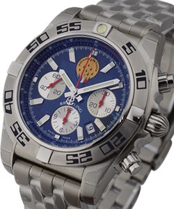 Chronomat BO1 Limited Edition for Parouille de France Steel on Bracelet with Blue Dial