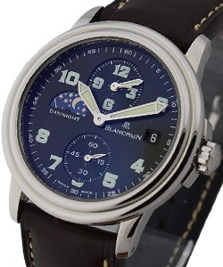 Leman GMT & 2nd Time Zone Steel on Strap with Black Dial
