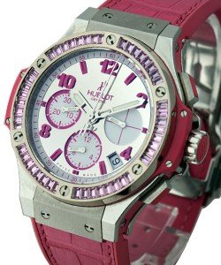 Tutti Frutti Big Bang 41mm with Pink Sapphire Bezel Steel on Strap with Mirrored Dial