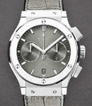 Classic Fusion Chronograph in Titanium on Grey Alligator Leather Strap with Racing Grey Dial