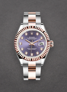 Rolex Unworn 279171AUDO Datejust 28mm Automatic in Steel with Rose Gold Fluted Bezel 279171AUDO
