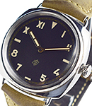 PAM 424 - Radiomir California 3 Day Acciaio No Date in Steel On Brown Leather Strap with Black Arabic and Roman Dial