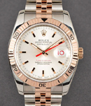 Men's Datejust 2-Tone 36mm with Turn-O-Graph Bezel on Jubilee Bracelet with Silver Stick Dial