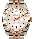 Men's Datejust 2-Tone 36mm with Turn-O-Graph Bezel on Jubilee Bracelet with Silver Stick Dial