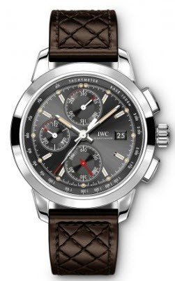 Ingenieur Chronograph Edition W125 Mens 42mm Automatic in Titanium On Black Cushion Leather Strap with Slate Grey Dial