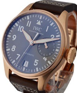 Big Pilot 46mm Automatic in Rose Gold On Brown Calfskin Leather Strap with Grey Arabic Dial
