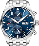 Pilot Le Petit Prince Chronograph in Steel on Steel Bracelet with Blue Dial