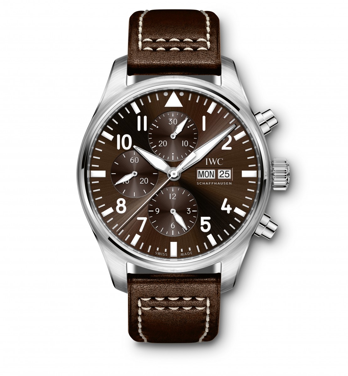 Pilot's Perpetual Calendar -Antoine De Saint Exupery On Brown Leather Strap with Tobacco Brown Dial