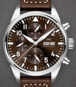 Pilot's Perpetual Calendar -Antoine De Saint Exupery On Brown Leather Strap with Tobacco Brown Dial
