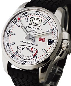 Gran Turismo XL - Power Control Steel on Rubber Strap with White Dial