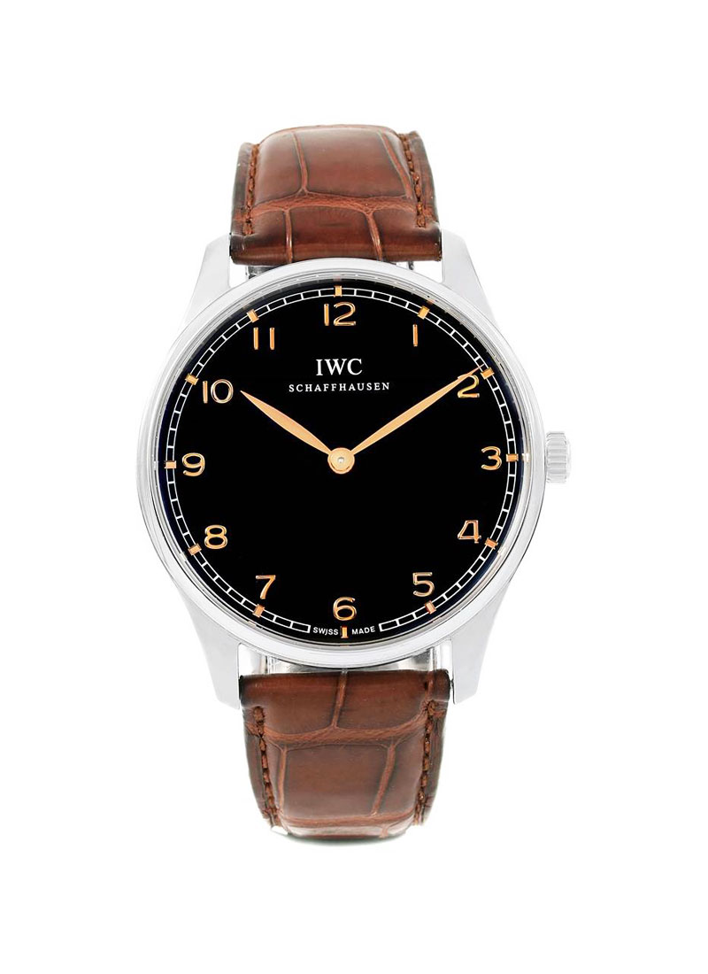 IWC Portuguese Hand Wound  Pure Classic 42mm in Steel