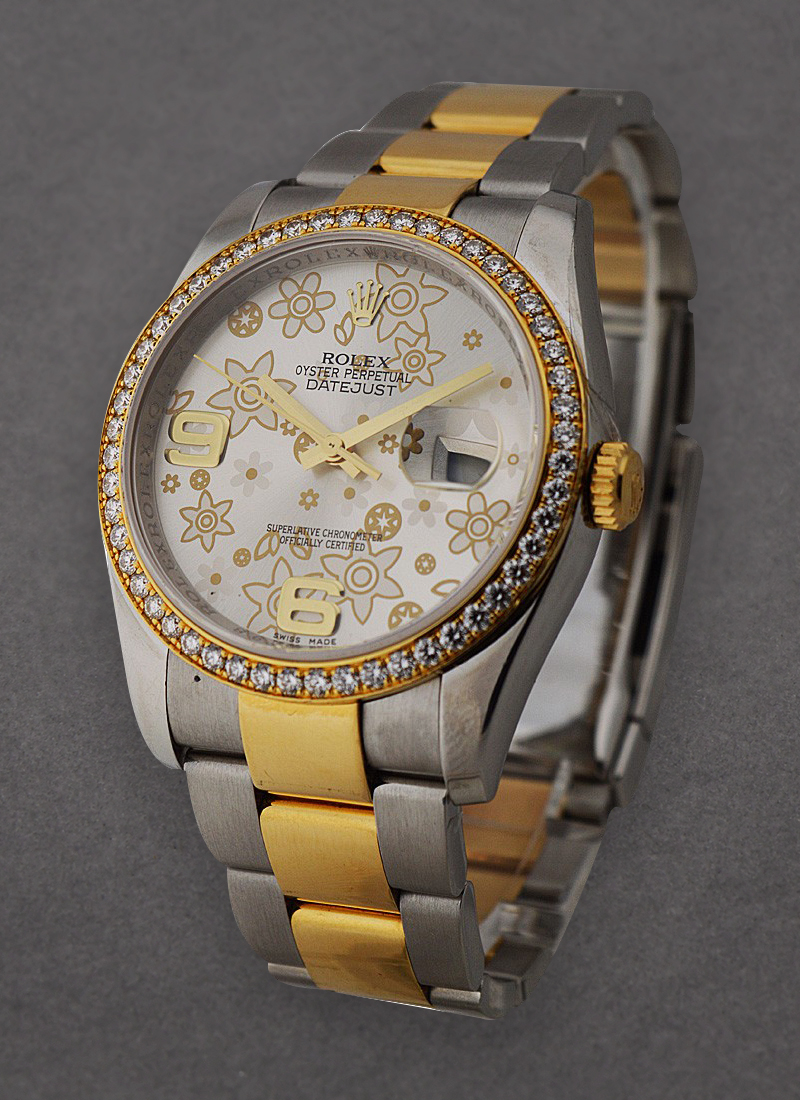 Pre-Owned Rolex Datejust 2-Tone 36mm with Diamond Bezel