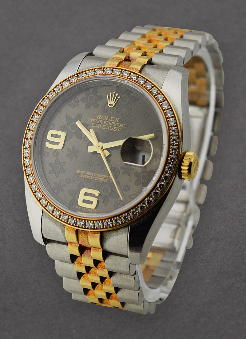 Pre-Owned Rolex 2-Tone Datejust 36mm with Diamond Bezel