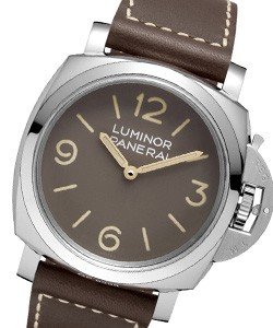 PAM 663 - Radiomir 1940 3 Days Manual in Steel On Brown Leather Strap with Brown Dial