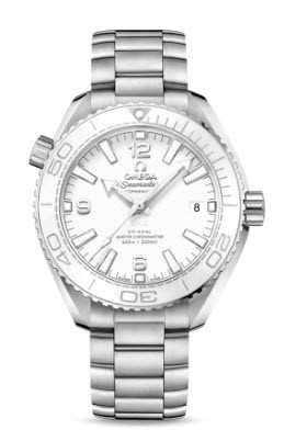 Planet Ocean 600M Co-Axial Mens 39.5mm Automatic in Steel with White Bezel On Steel Bracelet with White Dial