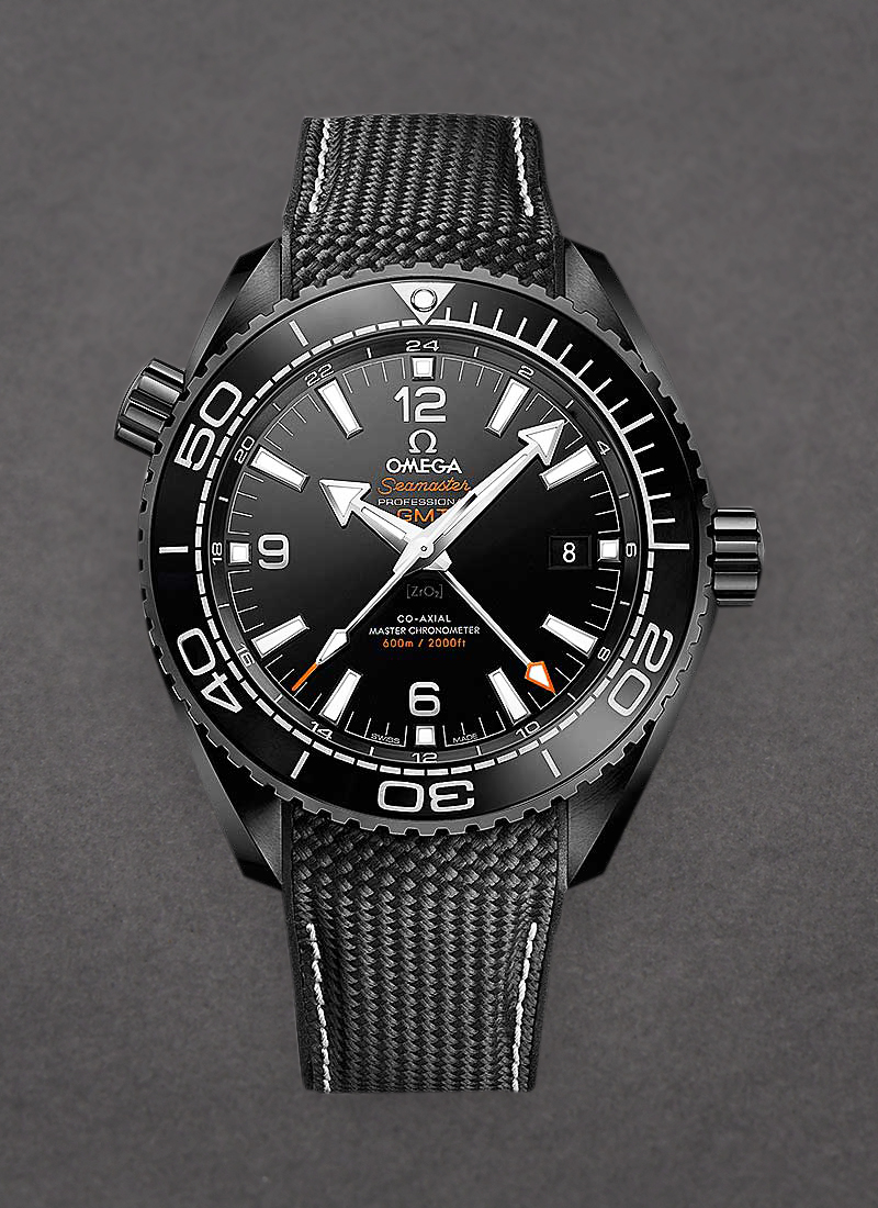 Omega Seamaster Planet Ocean Master Chronometer GMT in Black Ceramic