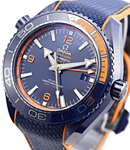 Seamaster Planet Ocean 600M GMT in Blue Ceramic Case  on Rubber Strap with Blue Dial