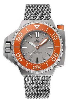 Omega Seamaster Ploprof Co-Axial Master Chronometer Automatic in Titanium with Orange Bezel