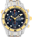 Seamaster Diver 300M Chronograph Mens 41mm Automatic in 2-Tone On Titanium and Yellow Gold Bracelet with Blue Dial