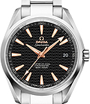 Seamaster Aqua terra 150M Master Co-Axial in Steel On Steel Bracelet with Black Dial