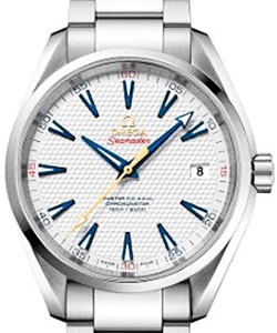 Seamaster Aqua terra 150M Master Co-Axial Ryder Cup in Steel On Steel Bracelet with Silver Dial - Blue Markers