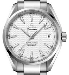Seamaster Aqua terra 150M Master Co-Axial Mens 41.5mm Automatic in Steel On Steel Bracelet with Silver Dial - Silver Markers