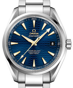 Seamaster Aqua terra 150M Master Co-Axial in Steel On Steel Bracelet with Blue Dial