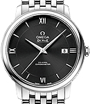 Deville Co-Axial Chronometer Mens 39.5mm Automatic in Steel On Steel Bracelet with Black Dial