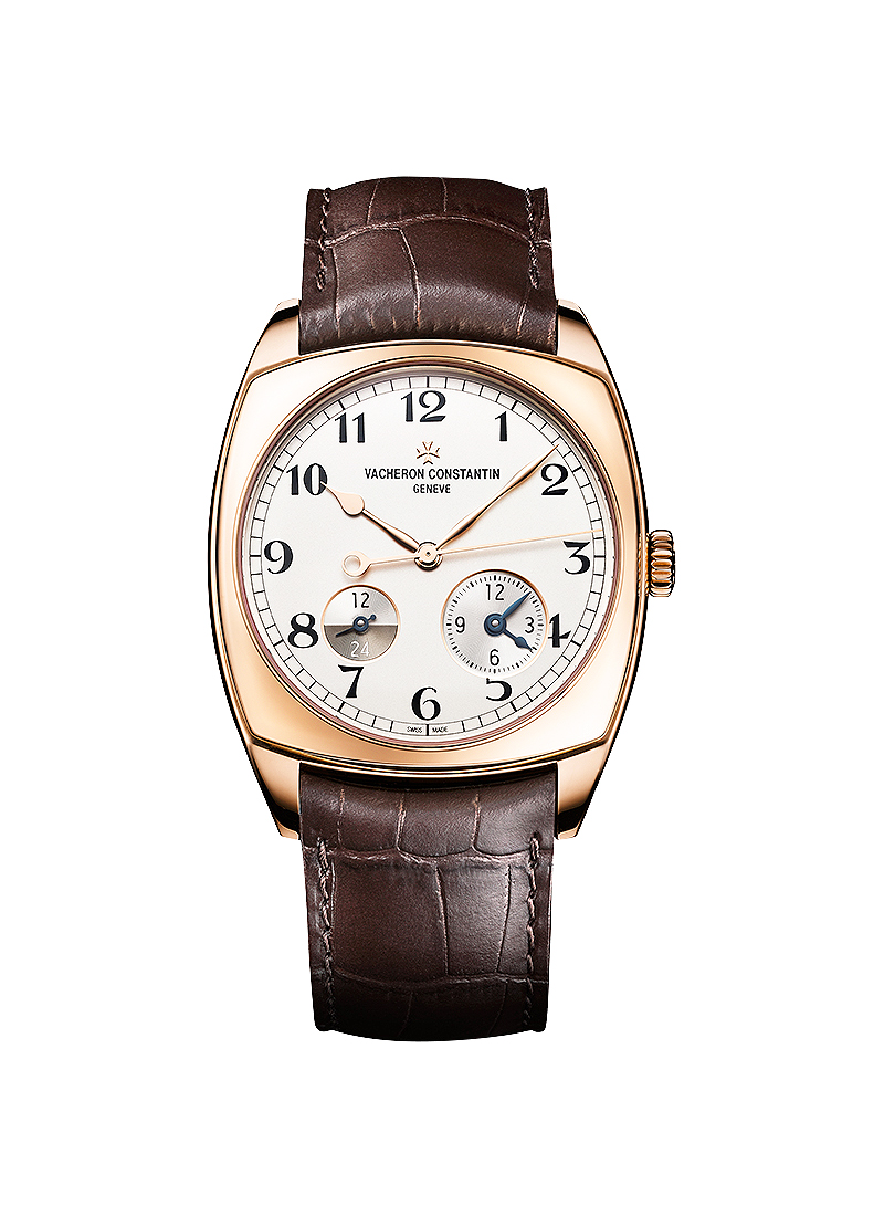 Vacheron Constantin Harmony Dual Time Mens 40mm Automatic in Rose Gold