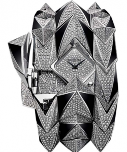 Haute Joaillerie Diamond Fury Quartz in White Gold with Diamonds Case and Bracelet, Entirely Set with Diamonds