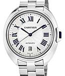 Cle de Cartier Automatic in Steel on Steel Bracelet with Silver Roman Dial