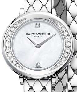 Promesse Core 22mm in Steel and Diamonds on Stainless Steel Bracelet with Mother of Pearl Dial