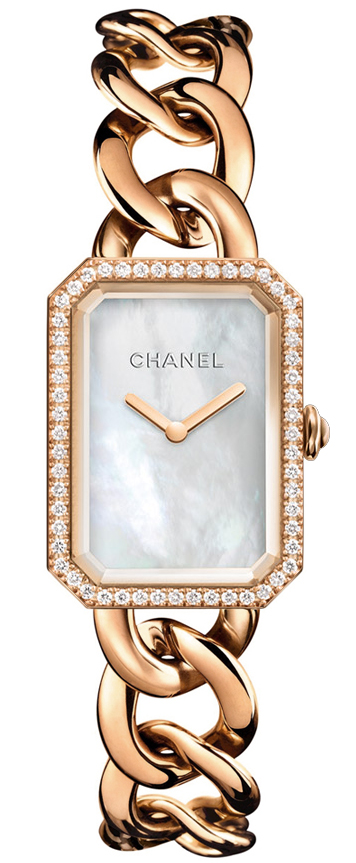 Chanel Premiere 20x28mm Quartz in Rose Gold with Diamond Bezel