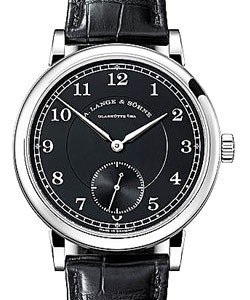 1815 200th Anniversary in Platinum on  Black Leather Strap with Black Dial - Limited Edition of 200 pcs