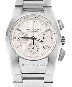 Ergon Chronograph in Steel on Steel Braelet with White Dial