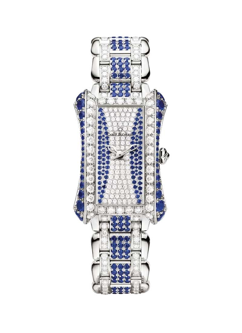 Carl F. Bucherer   Alacria Royal Limited Edition in White Gold with Blue Diamond Bezel