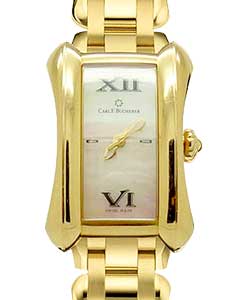 Alacria Miscellaneous in Yellow Gold on Yellow Gold Bracelet with Mother of Pearl Dial