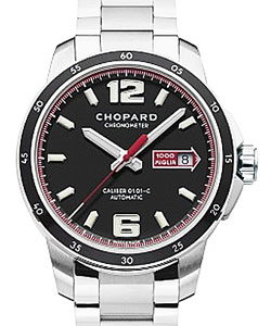 Mille Miglia GTS Automatic in Steel On Steel Bracelet with Black Dial